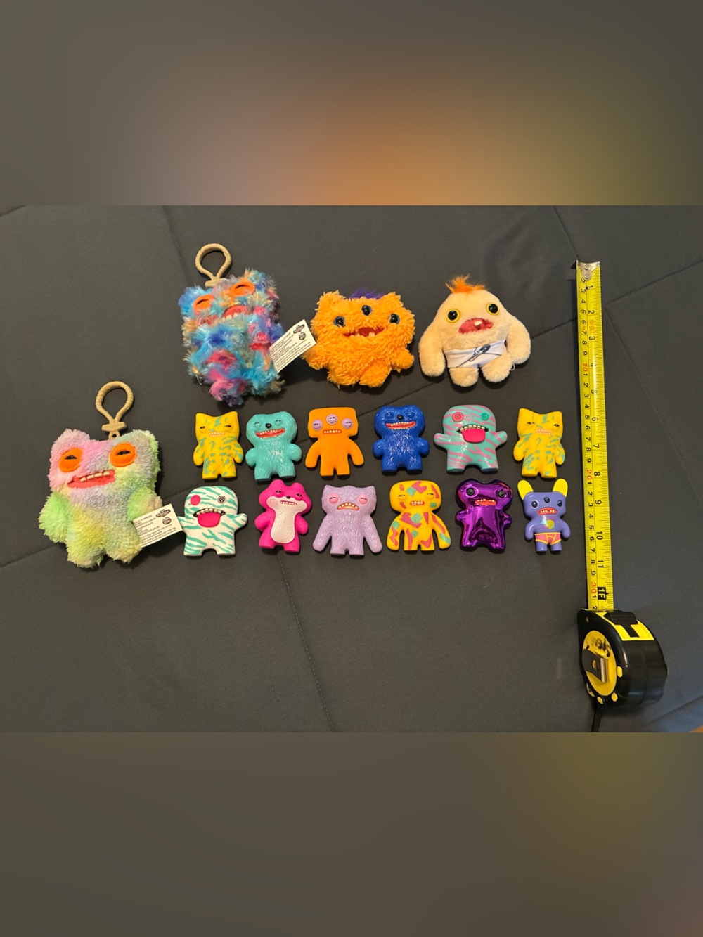 Collection of FUGGLER small figures & plush / keychains